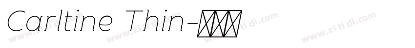 Carltine Thin字体转换